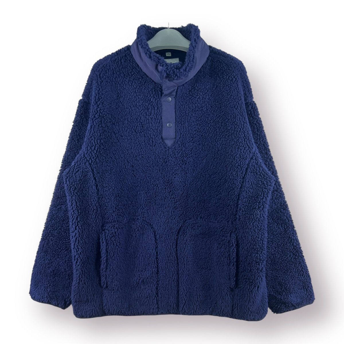 🔥 Uniqlo Japan White Mountaineering fleece in dark blue L