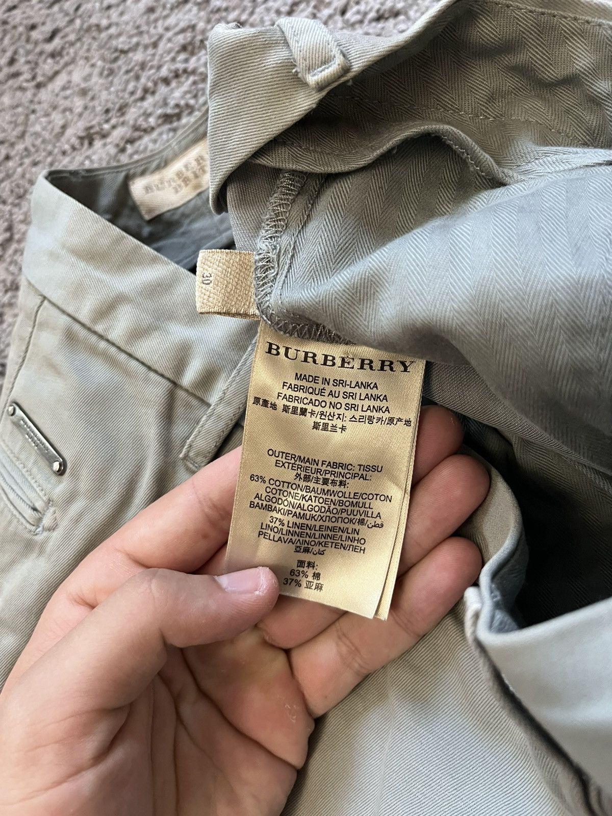 Burberry Burberry Brit Grey Shorts logo Size US 30 / EU 46 - 5 Thumbnail
