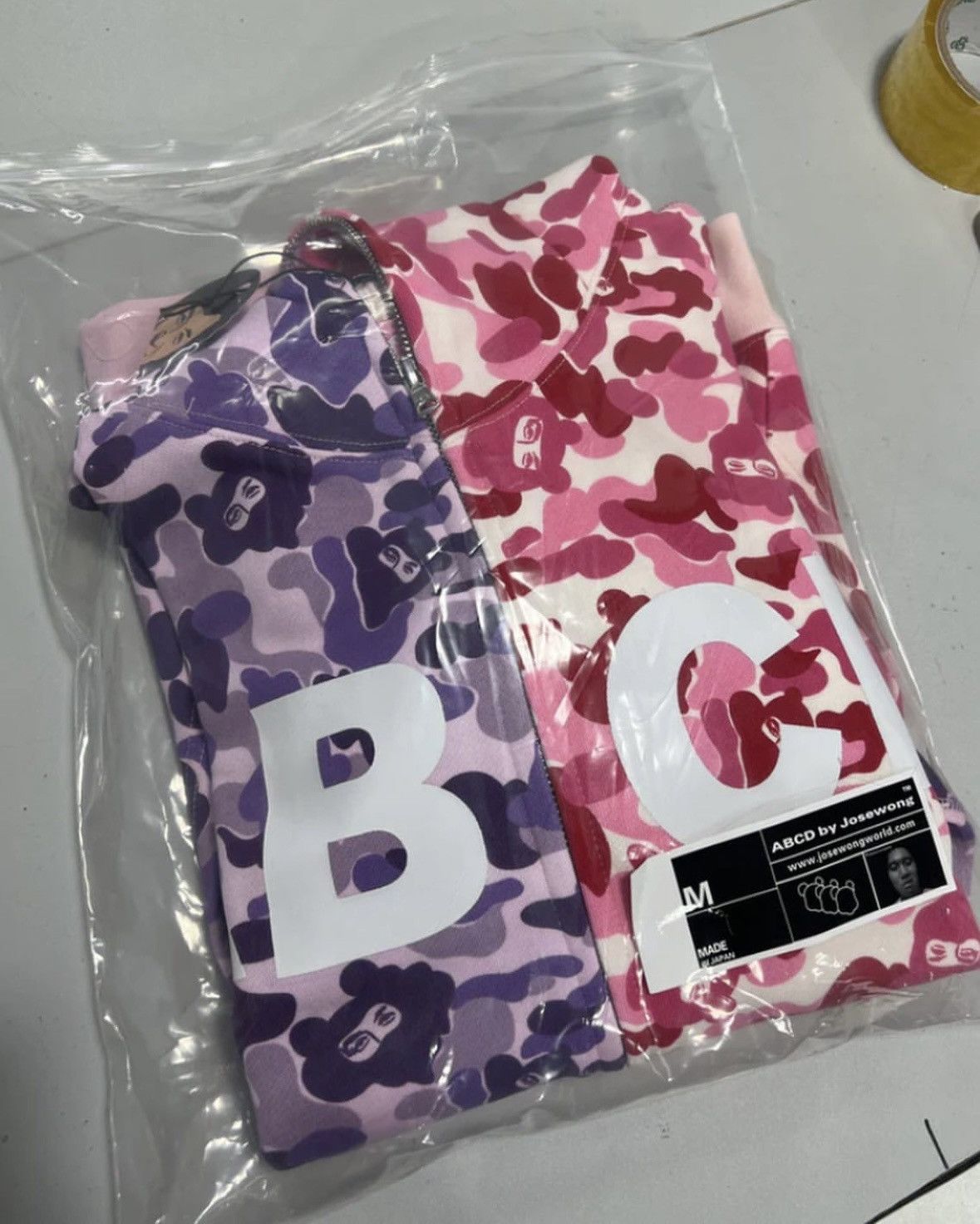 Japanese Brand Purple/Pink Split Jose Wong ABCD Hoodie Size US M / EU 48-50 / 2 - 6 Thumbnail