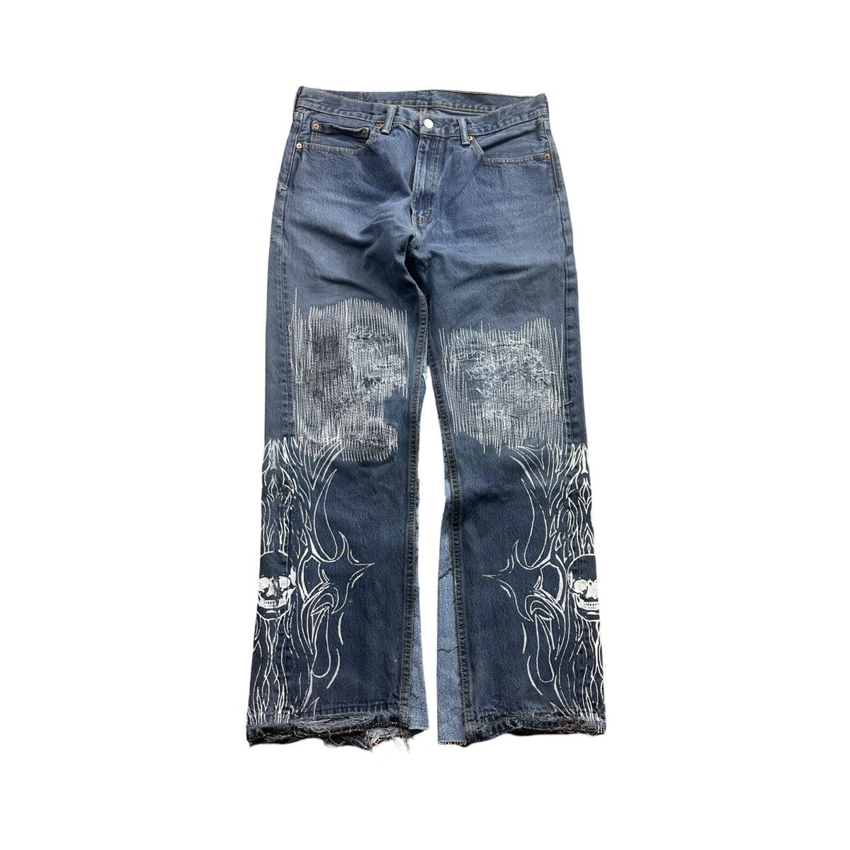 Other Sashiko Skull Denim 36x32 Size US 36 / EU 52 - 1 Thumbnail