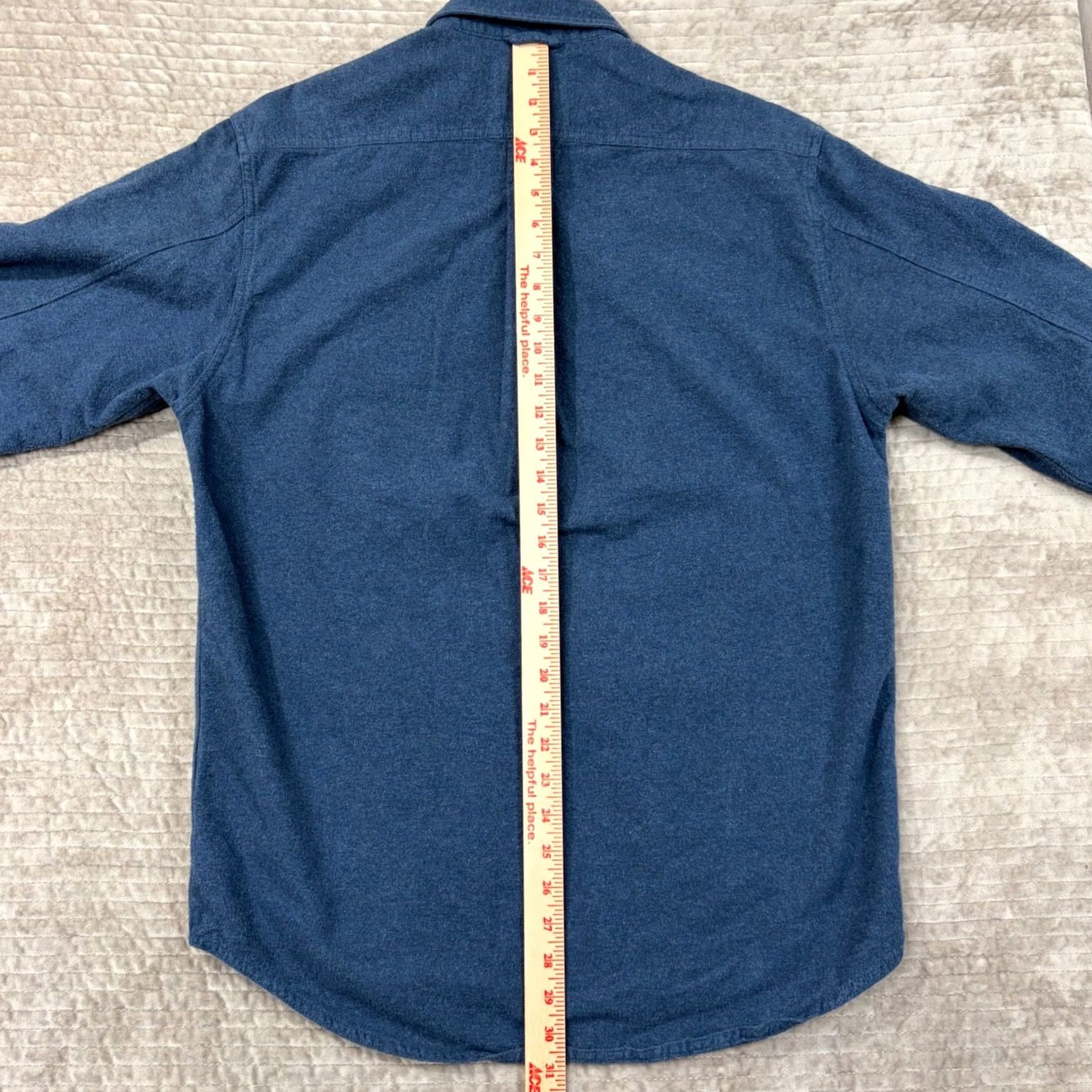 Eddie Bauer VINTAGE Eddie Bauer Mens Blue Flannel Shirt Sport Shop Cotton Button Down Small Size US S / EU 44-46 / 1 - 5 Thumbnail