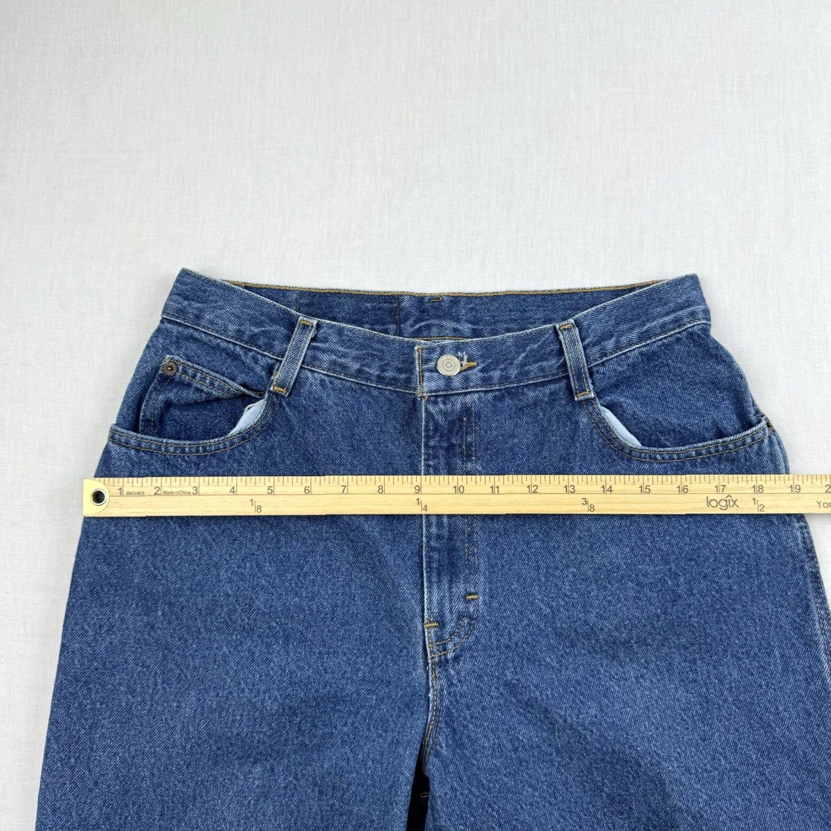 Vintage VINTAGE Gitano Jeans Womens 14 Petite Blue Mom Jeans High Waist 90s Grunge Y2K Jeans Womens 14 Petite Blue 90s Mom Gitano Size 36" / US 14 / IT 50 - 6 Thumbnail
