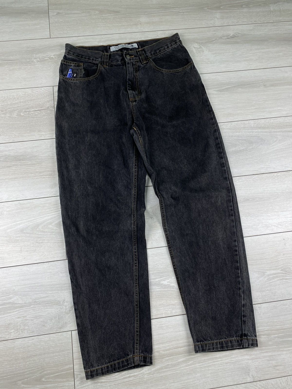 Polar Skate Co. Polar Skate Co '92 Denim Faded Black Gray Denim Jeans Skater Size US 30 / EU 46 - 2 Thumbnail