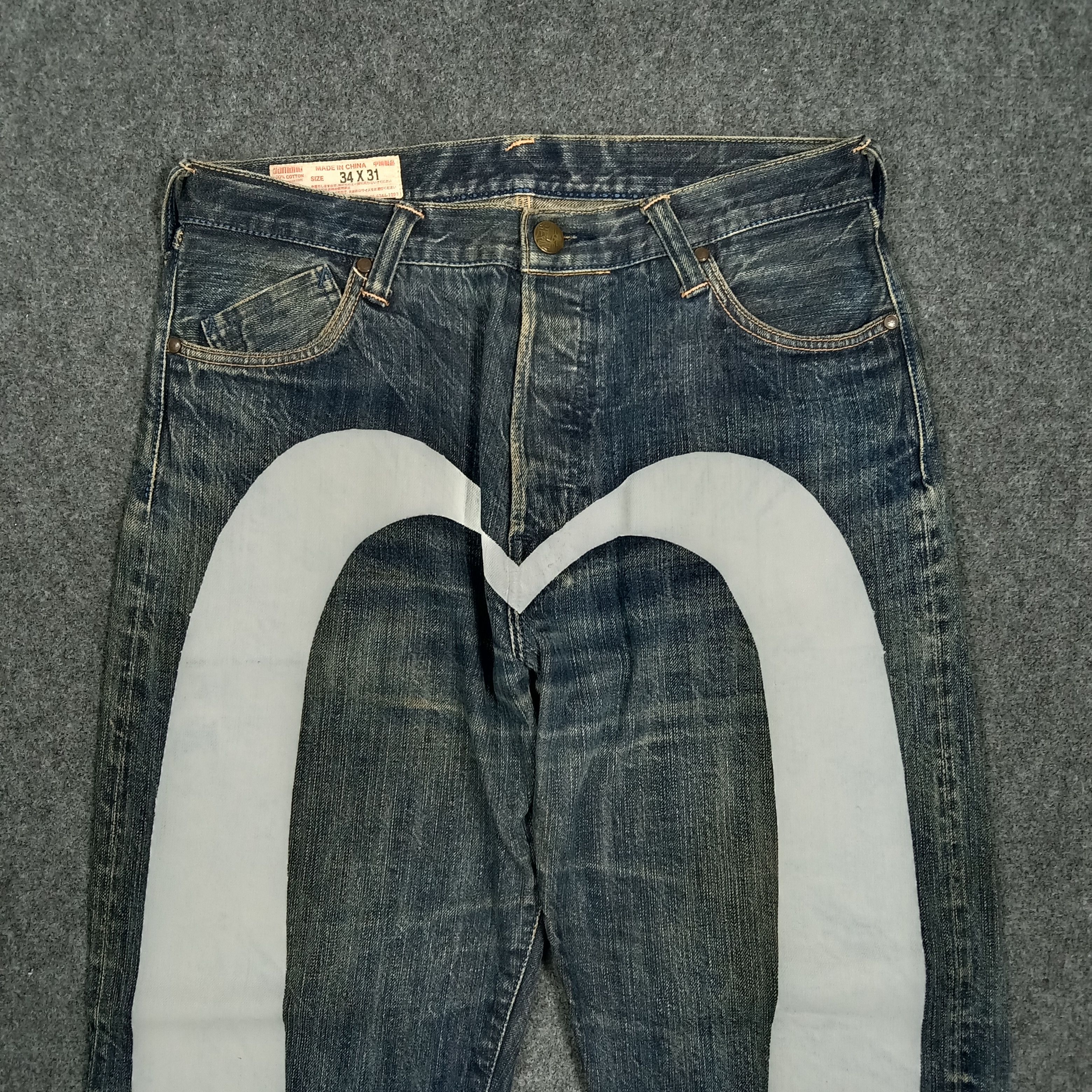 Evisu Evisu Japanese Selvedge Daicock Custom Denim Jeans C272N30 Size US 33 - 2 Thumbnail