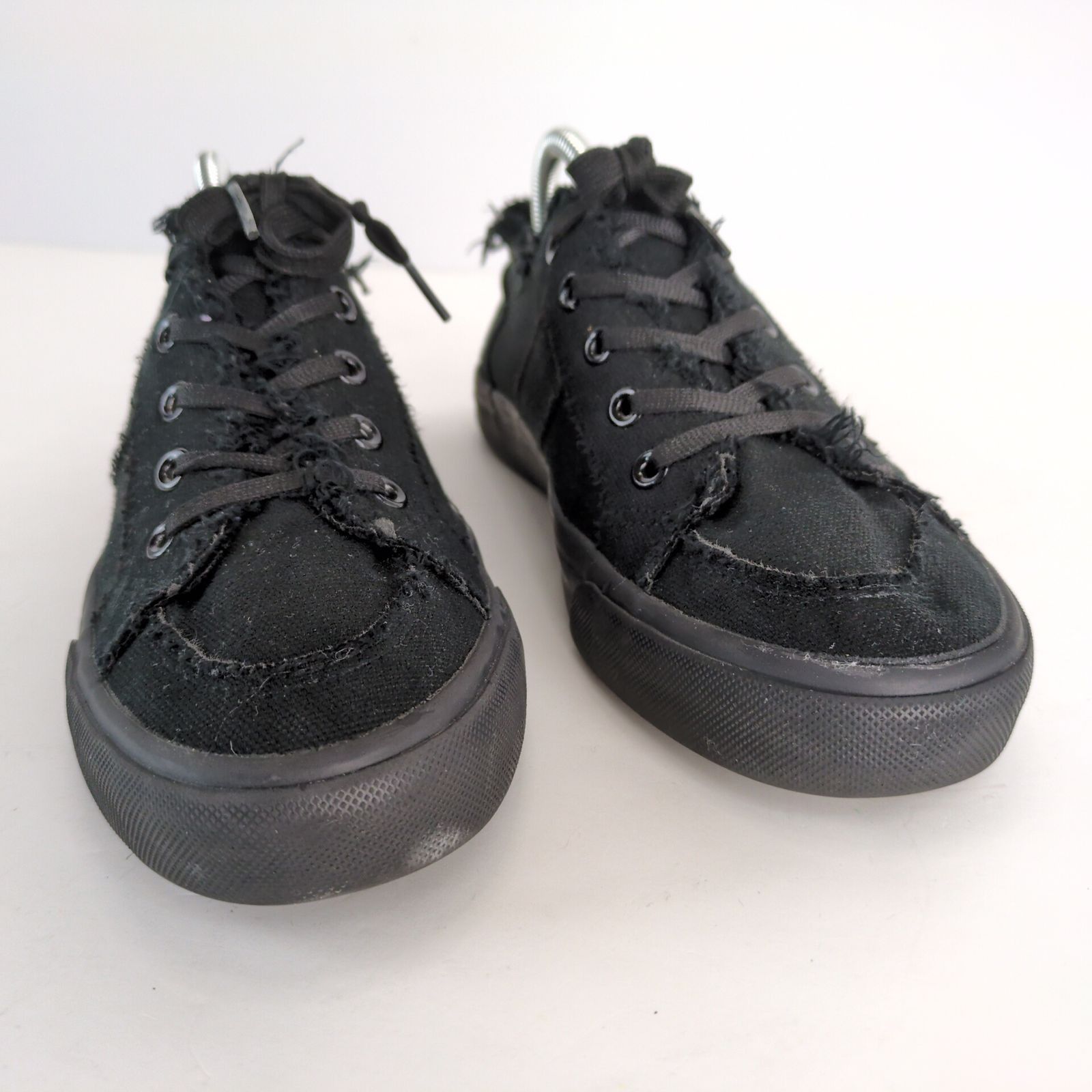 Other Obtaom Low Top Black Canvas Monochrome Sneakers Women's 10 Size US 10 / IT 40 - 12 Thumbnail