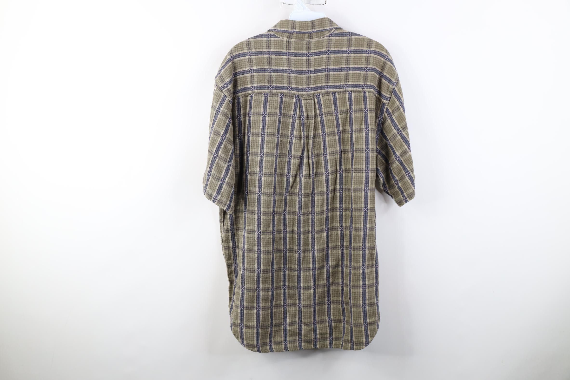 Vintage Vintage 90s The Territory Ahead Weave Button Shirt Plaid Size US M / EU 48-50 / 2 - 10 Thumbnail