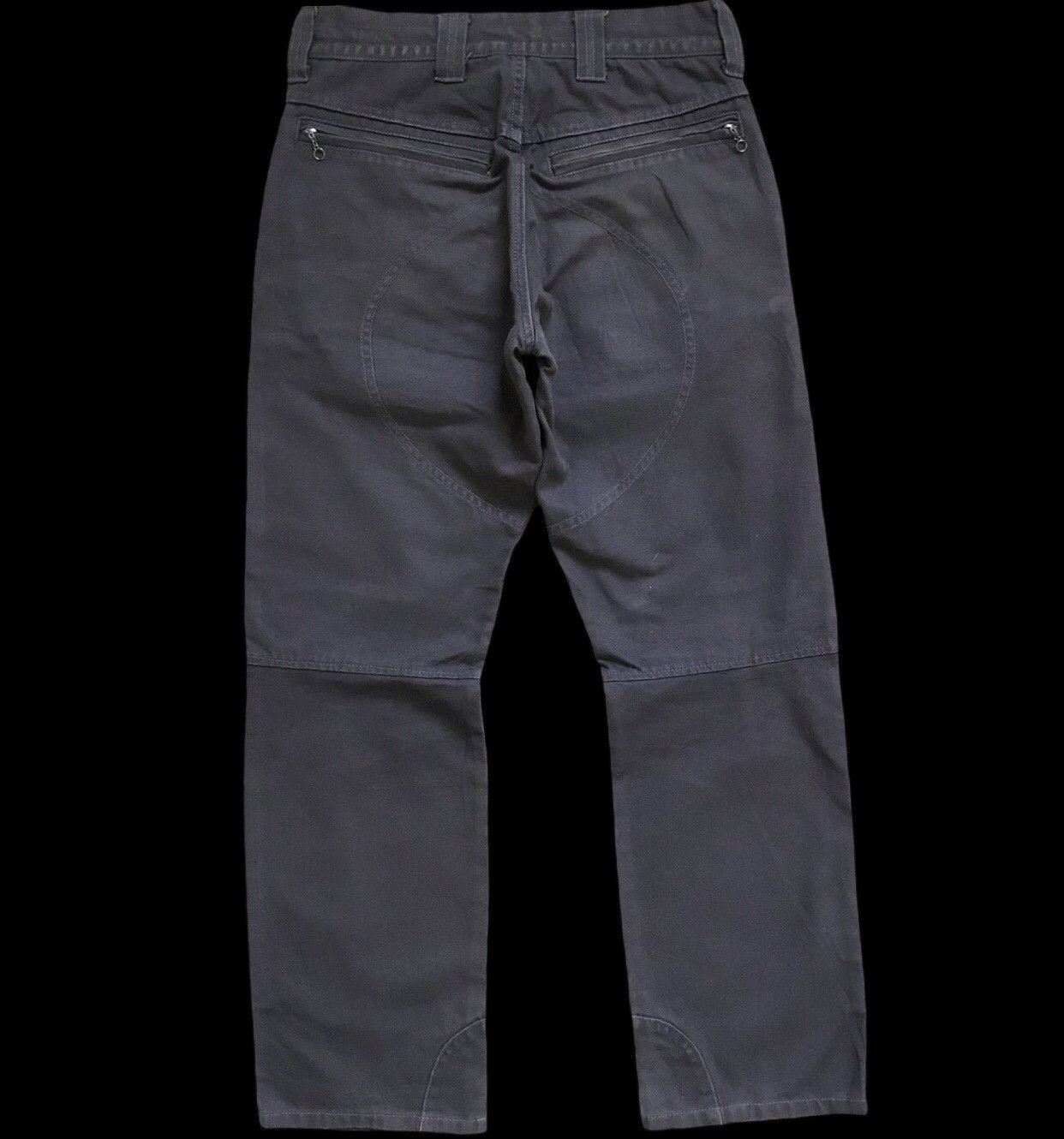 Japanese Brand P24 ORANGE HELMET Japan Light Duck Canvas Biker Pant Size US 27 - 2 Thumbnail