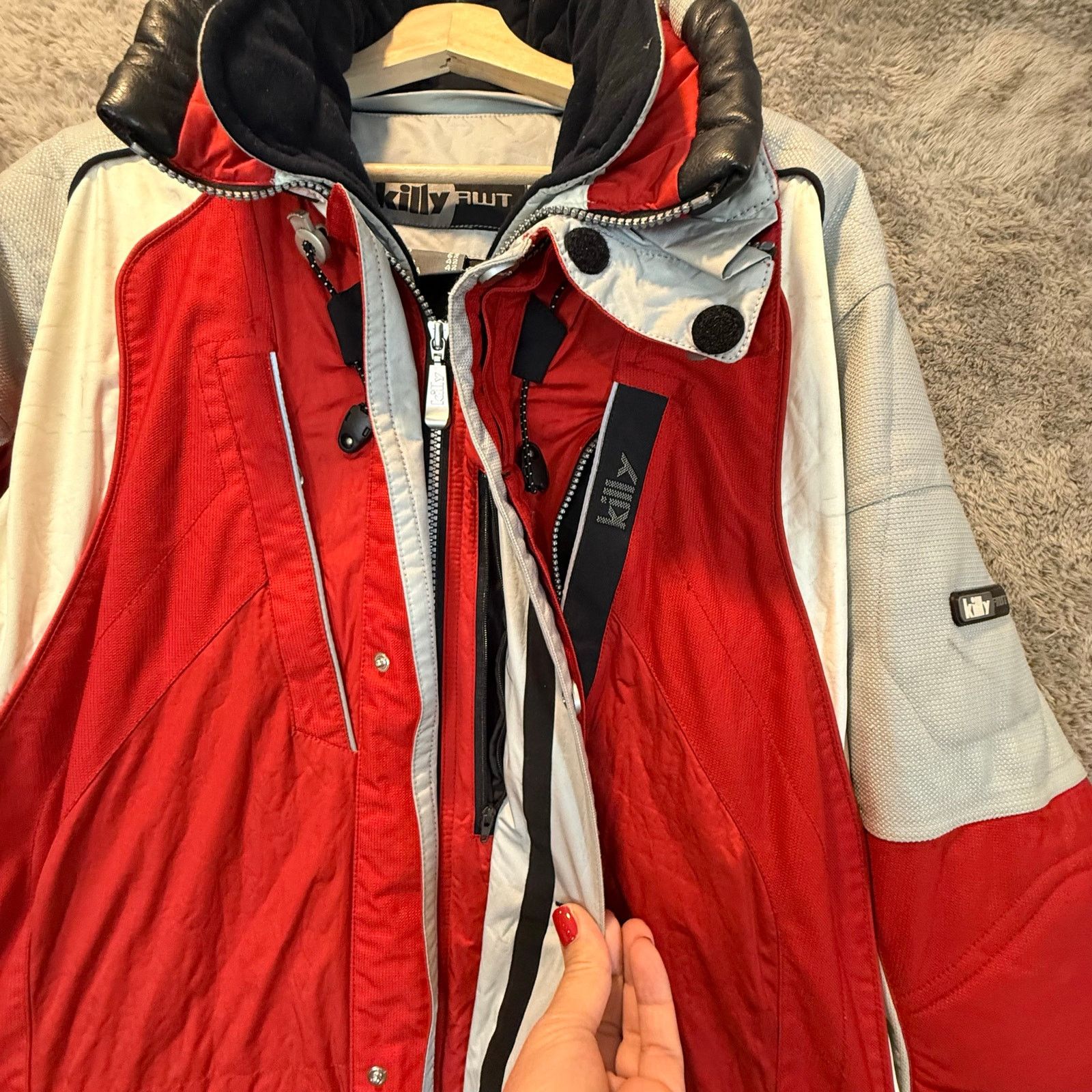 Other Killy AWT Red Ski Jacket Coat Parka Men 42 Y2K Retro Vintage Size US XL / EU 56 / 4 - 5 Thumbnail