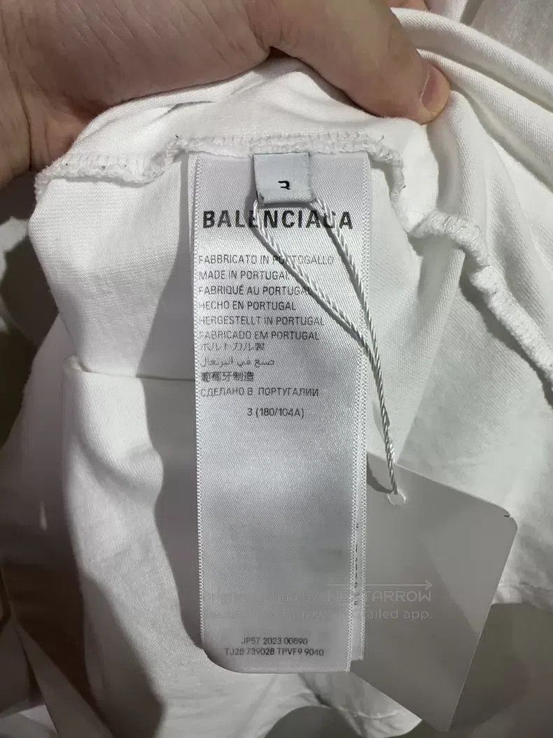 Balenciaga Balenciaga Embroidered Reversed Letter Logo Short Sleeve Size US L / EU 52-54 / 3 - 5 Thumbnail