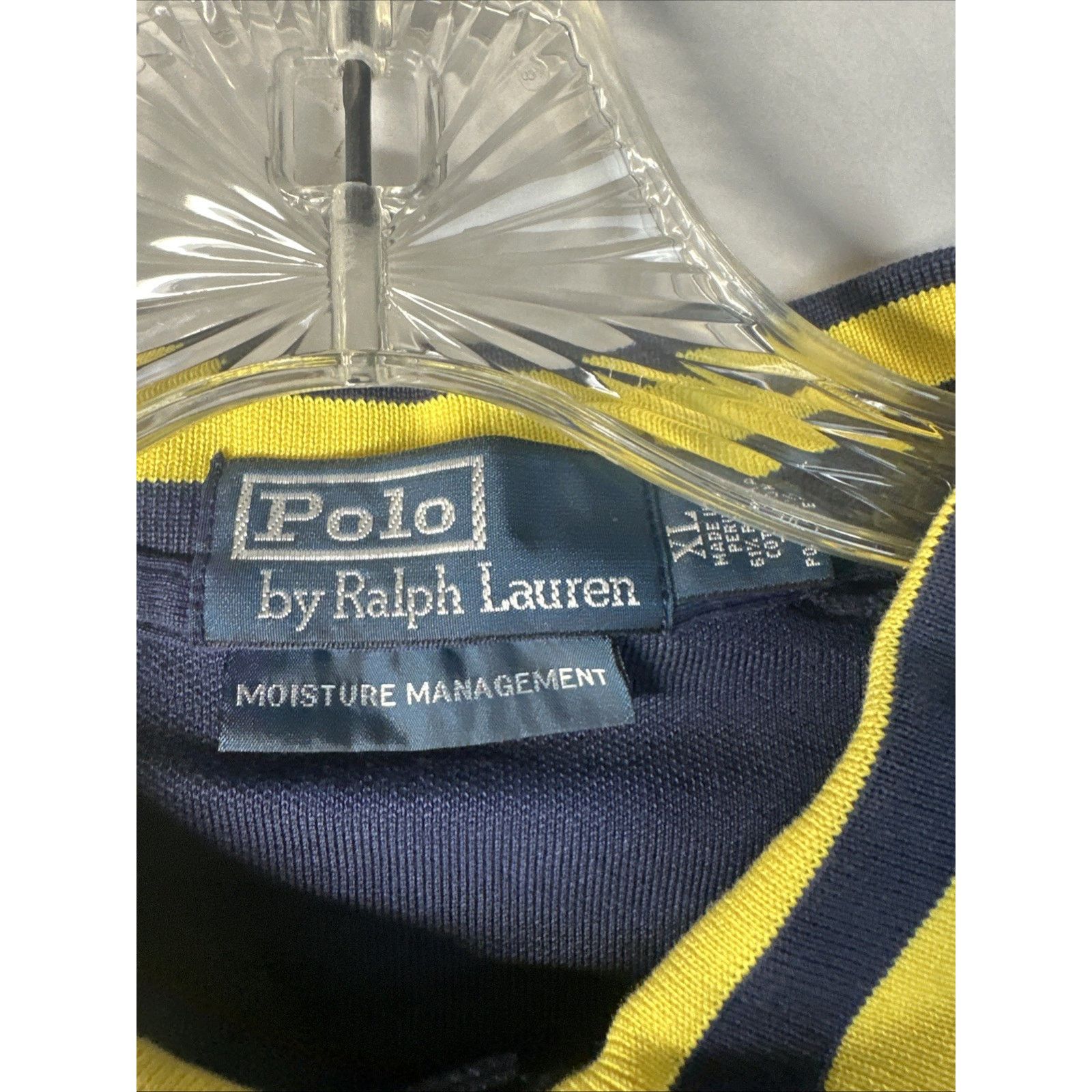 Polo Ralph Lauren Polo Ralph Lauren Polo Shirt Mens XL Blue Yellow Big Pony Size US XL / EU 56 / 4 - 3 Thumbnail