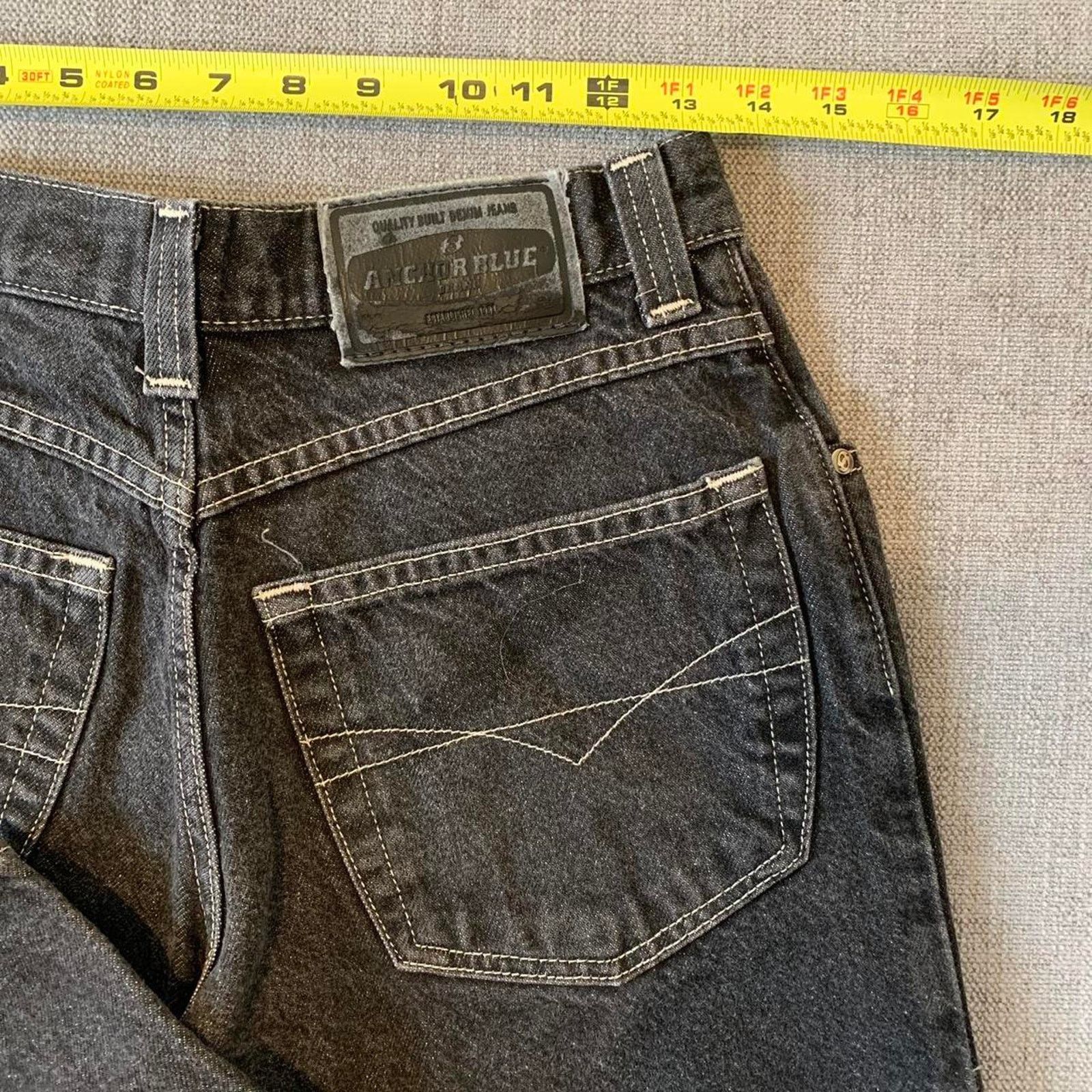 Anchor Blue Y2K Anchor Blue Beyond Baggy Black Denim Jeans Size US 28 / EU 44 - 5 Thumbnail