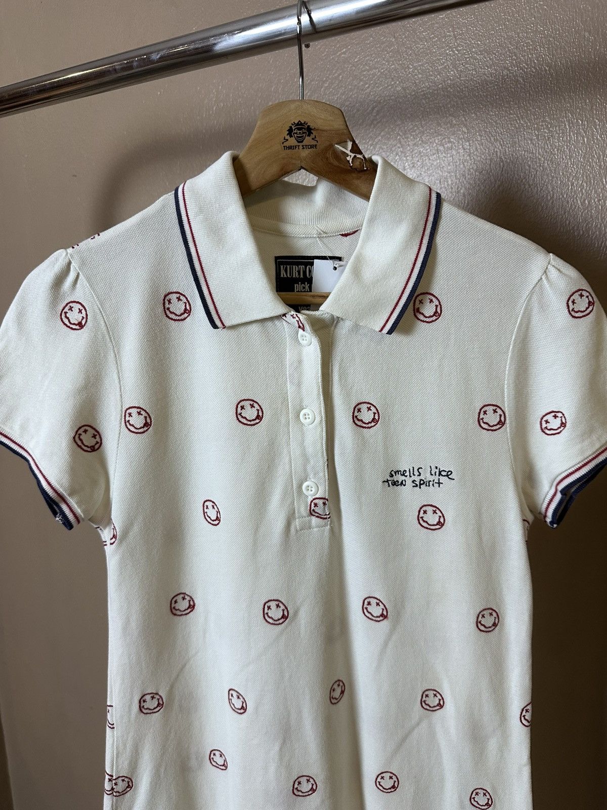 Hysteric Glamour × Nirvana 2009 Hysteric Glamour X Kurt Cobain Polo Dress Size ONE SIZE - 3 Thumbnail