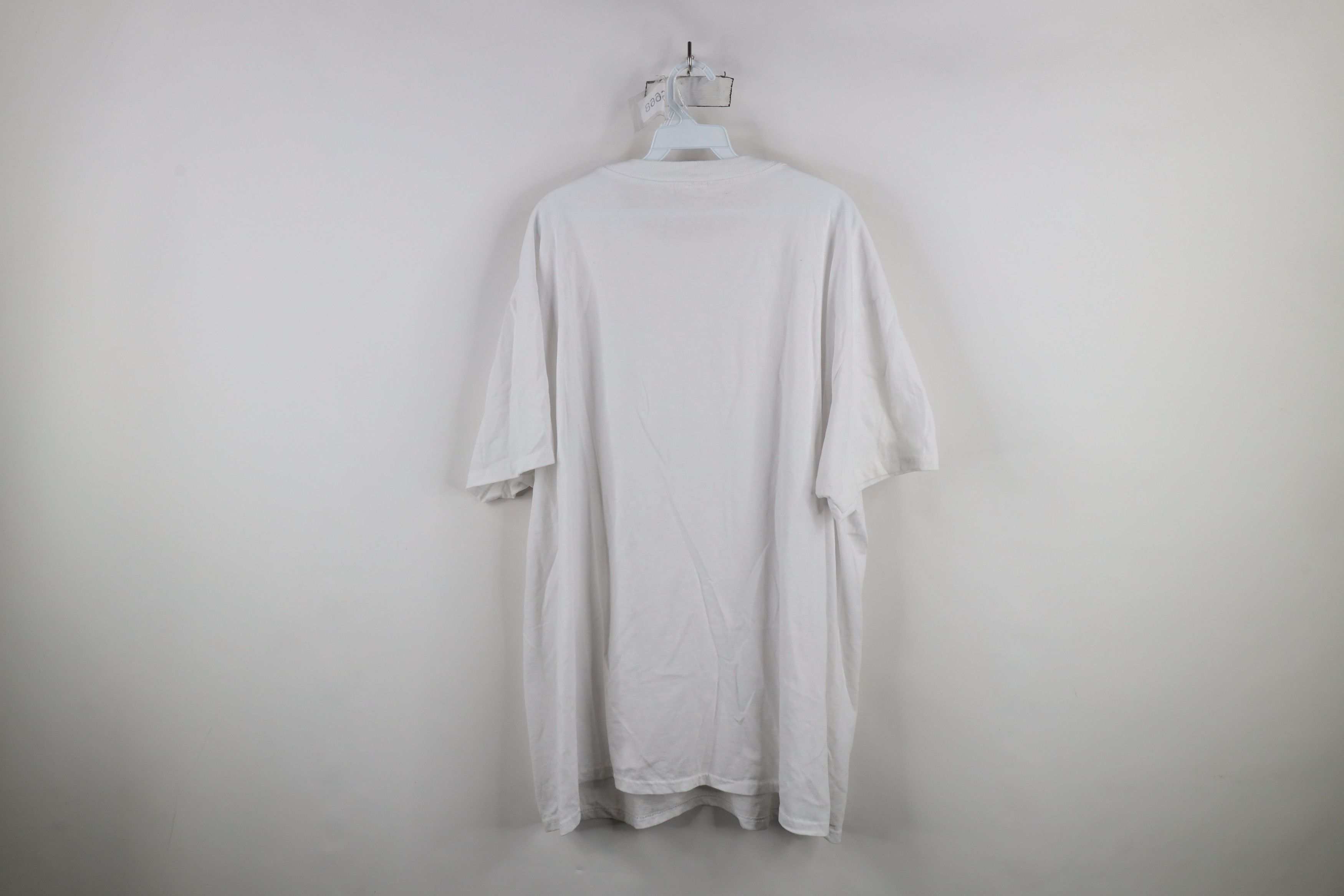 Vintage Vintage 90s Streetwear Cotton Short Sleeve T-Shirt White Size US XXL / EU 58 / 5 - 9 Thumbnail