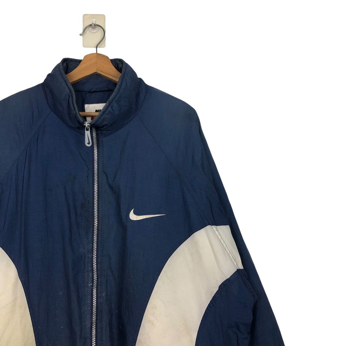 Nike 📌Vintage Bomber Jacket Nike Big Swoosh Design Size US L / EU 52-54 / 3 - 7 Thumbnail