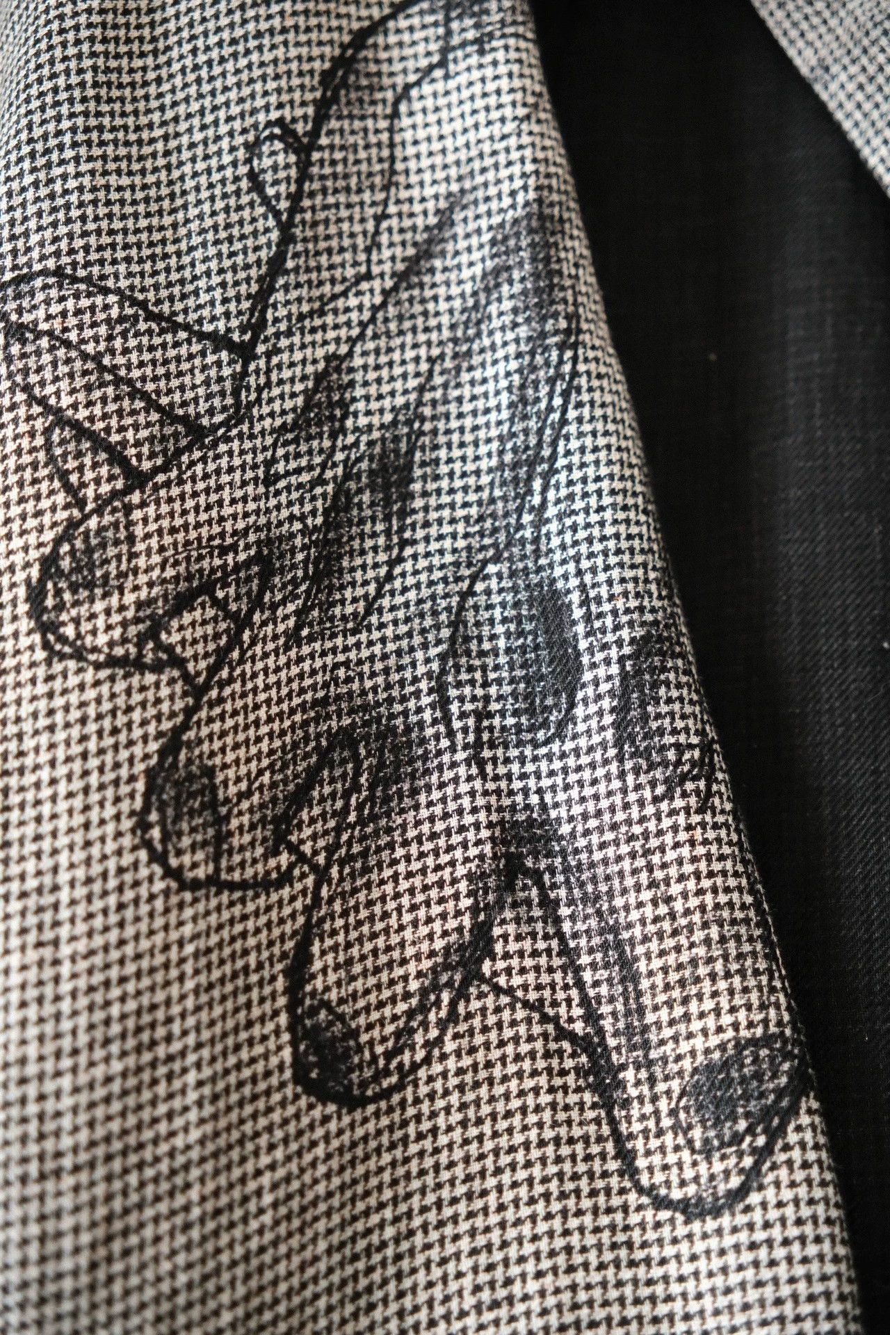 Yohji Yamamoto Yohji Yamamoto 24SS Vintage Hand-Painted Linen Jacket Size US XL / EU 56 / 4 - 9 Thumbnail