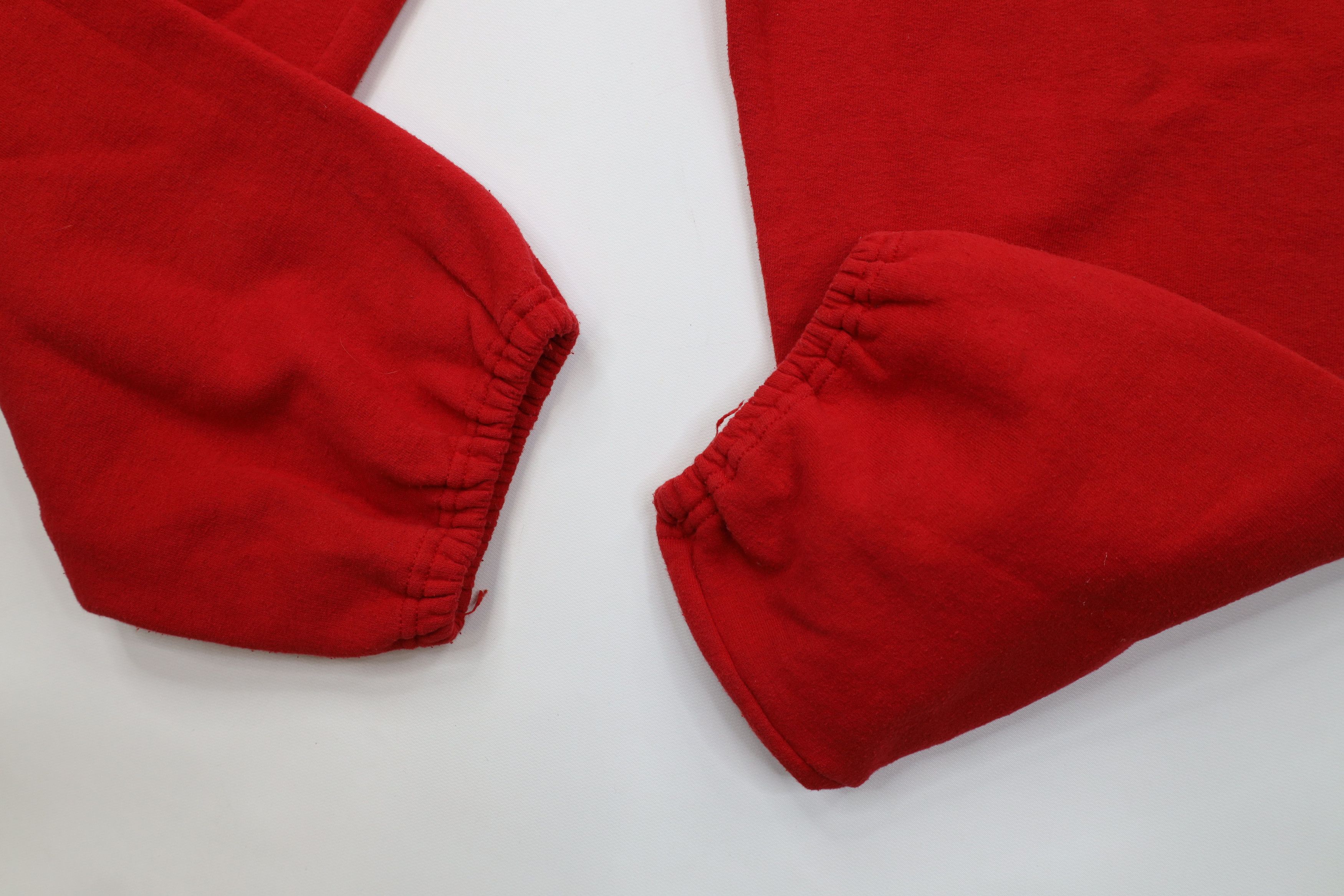 Vintage Vintage 90s Streetwear Heavy Sweatpants Joggers Pants Red Size US 34 / EU 50 - 7 Thumbnail