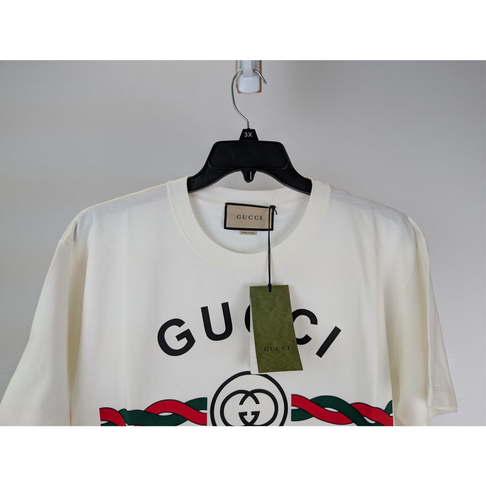 Gucci o1rshd1 Firenze 1921 cotton T-shirt in White Size US M / EU 48-50 / 2 - 3 Thumbnail