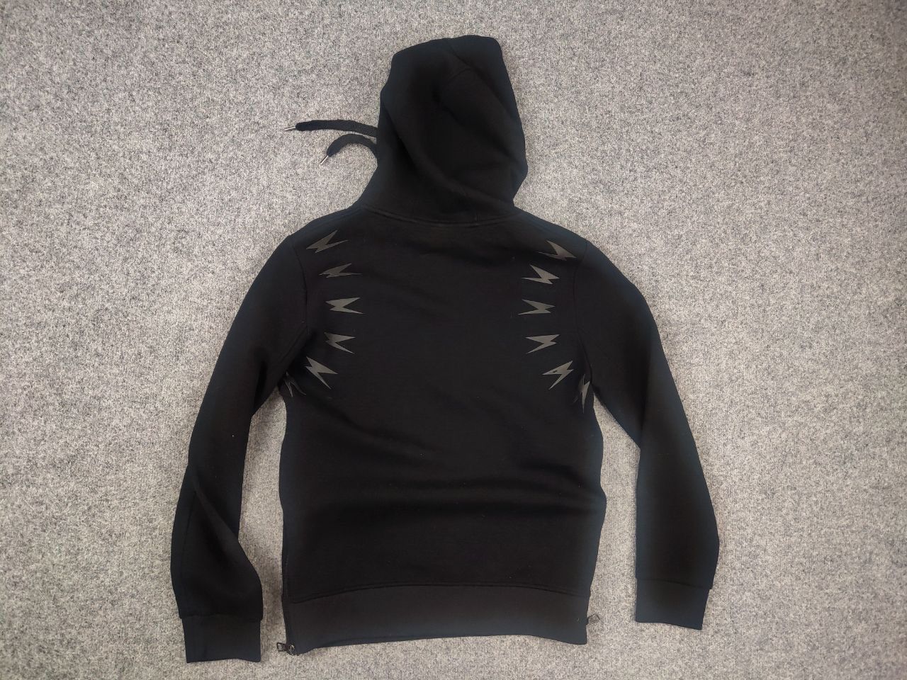 Neil Barrett Neil Barrett Design Lightning Bolt Logo Zip neoprene hoodie Size US S / EU 44-46 / 1 - 8 Thumbnail