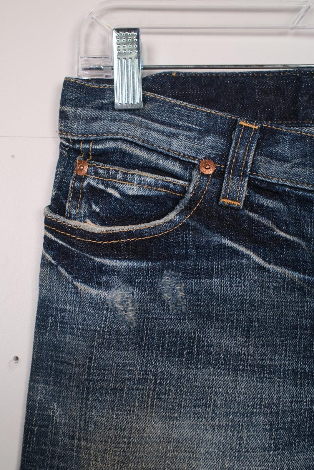 Other 80's Roy Roger's Distressed Faded Straight-Leg Jeans Size US 30 / EU 46 - 3 Thumbnail