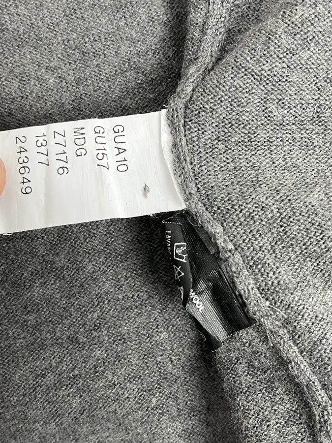 Gucci AW2010 Gucci Dark Grey Wool Embroidered Logo Zip-up Sweater Size US M / EU 48-50 / 2 - 12 Thumbnail