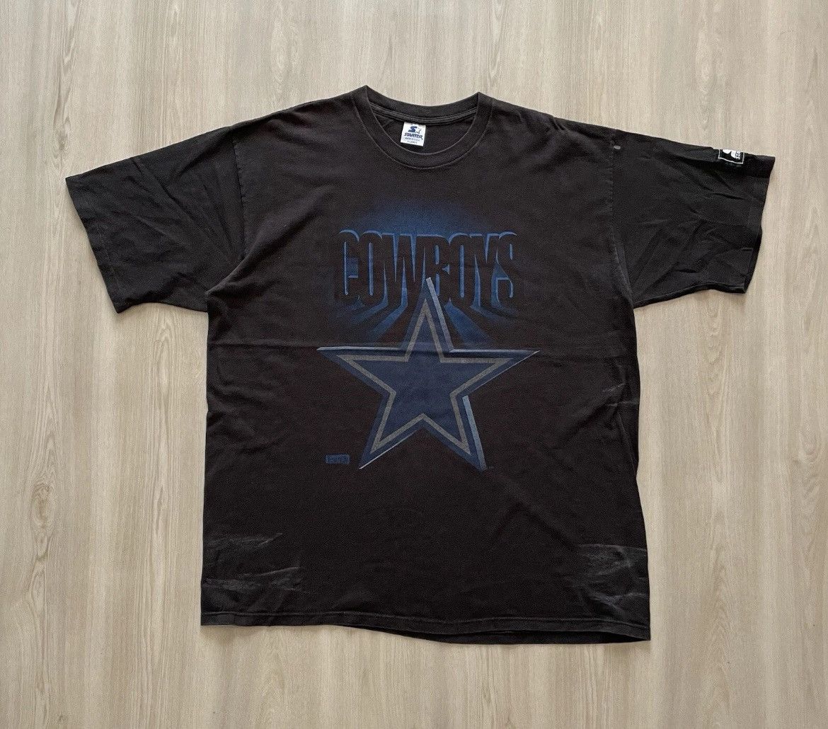 Starter Vintage 90s Starter Dallas Cowboys Shadow Star Logo Shirt Size US XL / EU 56 / 4 - 1 Thumbnail
