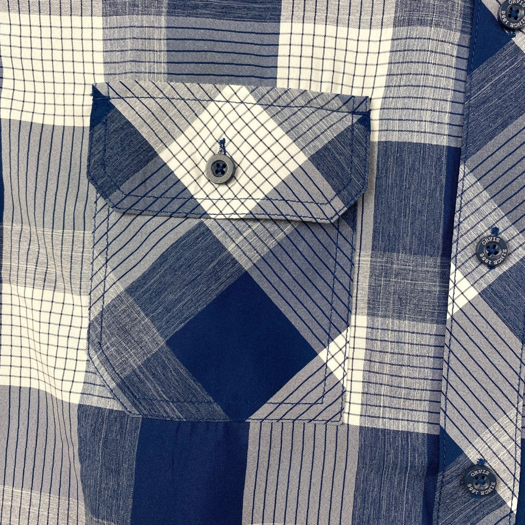 Orvis Orvis Button-Up Shirt Mens XL Plaid Short Sleeve Double Pockets Outdoor Fishing Size US XL / EU 56 / 4 - 4 Thumbnail