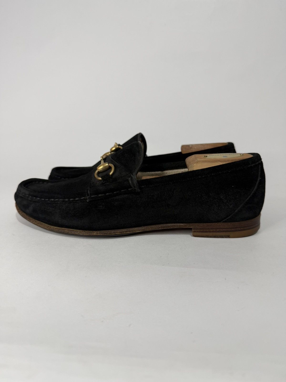 Gucci Gucci Black Suede 1953 Horsebit Loafers Size 8 UK/ 9US Size US 9 / EU 42 - 1 Thumbnail