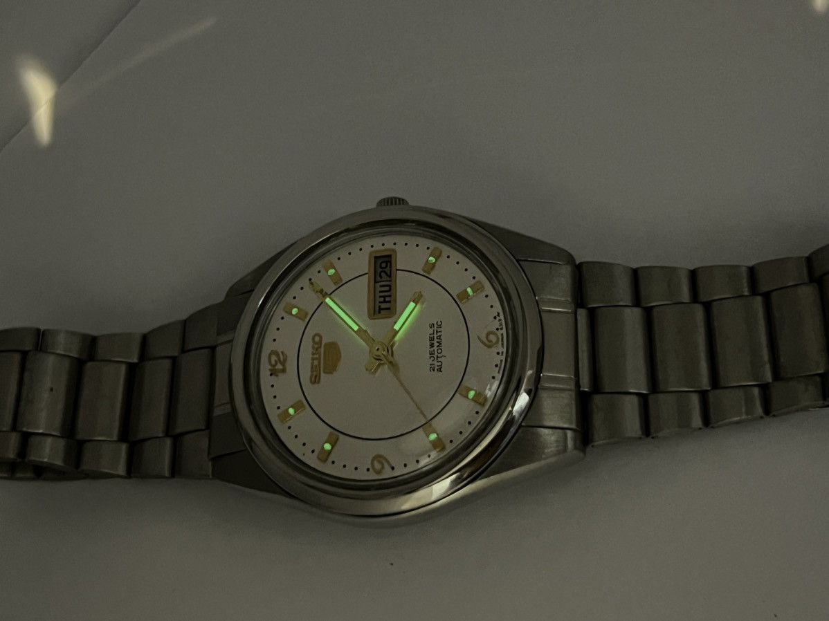 Seiko Seiko 5 Automatic Vintage Wrist Watch Day/Date Japan Size 36 - 19 Thumbnail