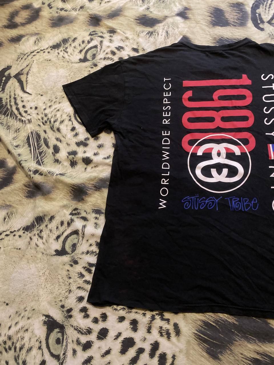 Stussy T-Shirt black Stussy big print Streetwear Y2K Vintage Size US L / EU 52-54 / 3 - 16 Thumbnail