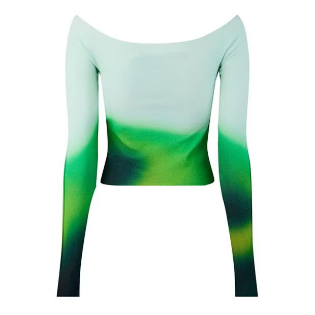Off-White o1g2r1mq1224 Blurred Sweater in Multicolor Size L / US 10 / IT 46 - 2 Thumbnail