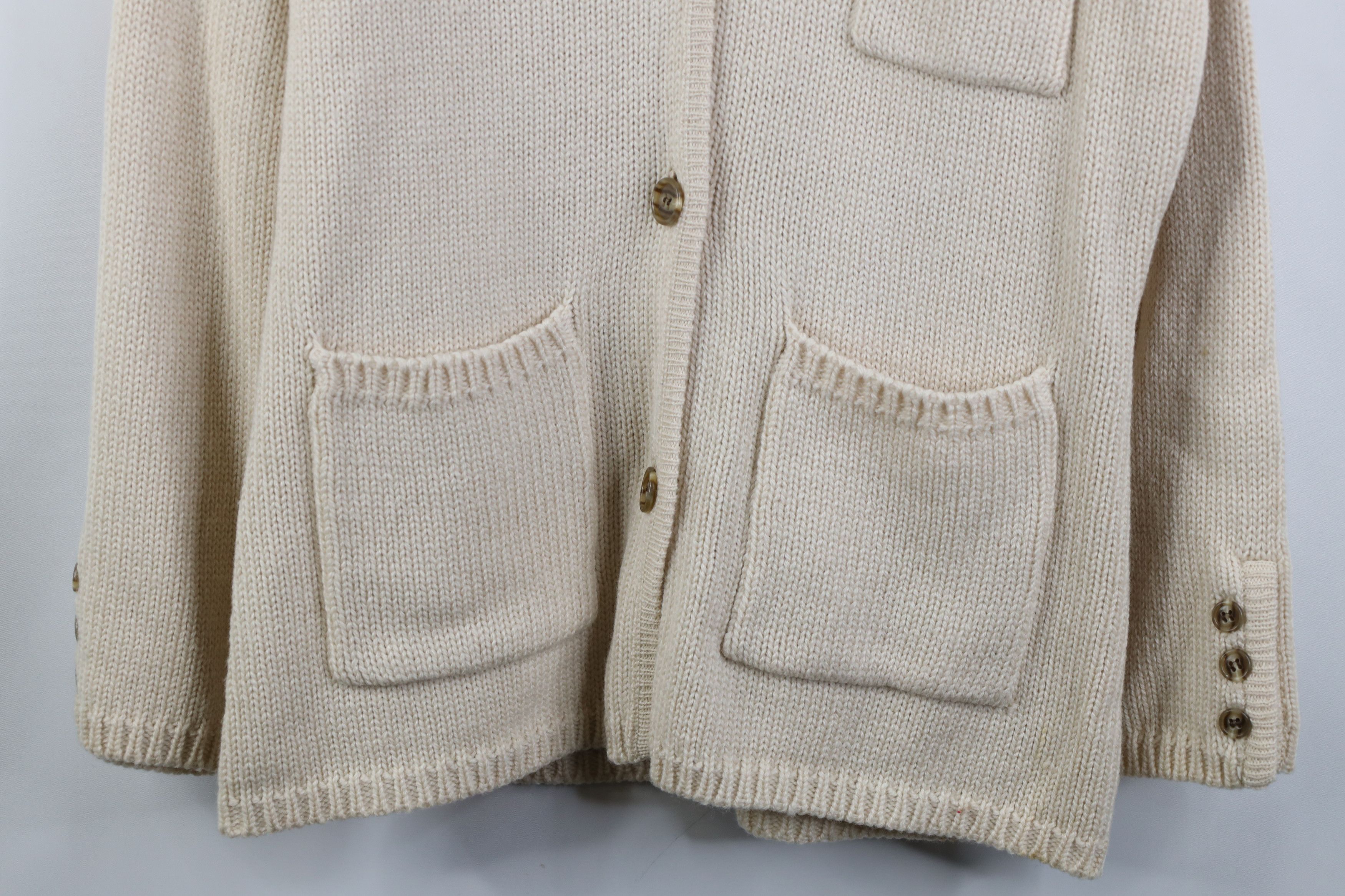 Vintage Vintage 90s Streetwear Blend Knit Shawl Cardigan Sweater Size L / US 10 / IT 46 - 3 Thumbnail