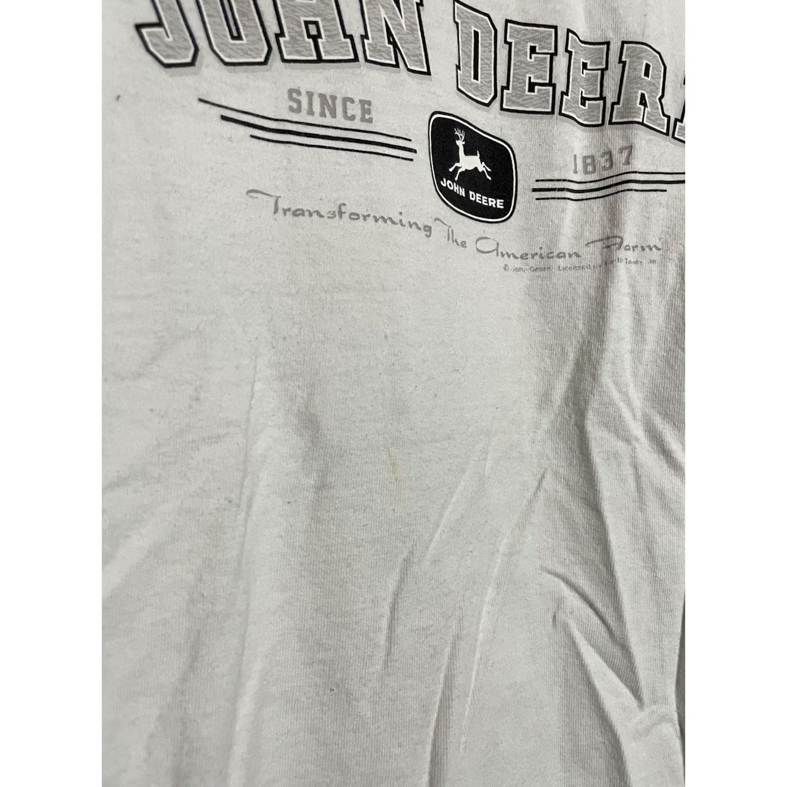 John Deere John Deere T-Shirt White Transforming The American Farm Size L (C413) Size US L / EU 52-54 / 3 - 6 Thumbnail