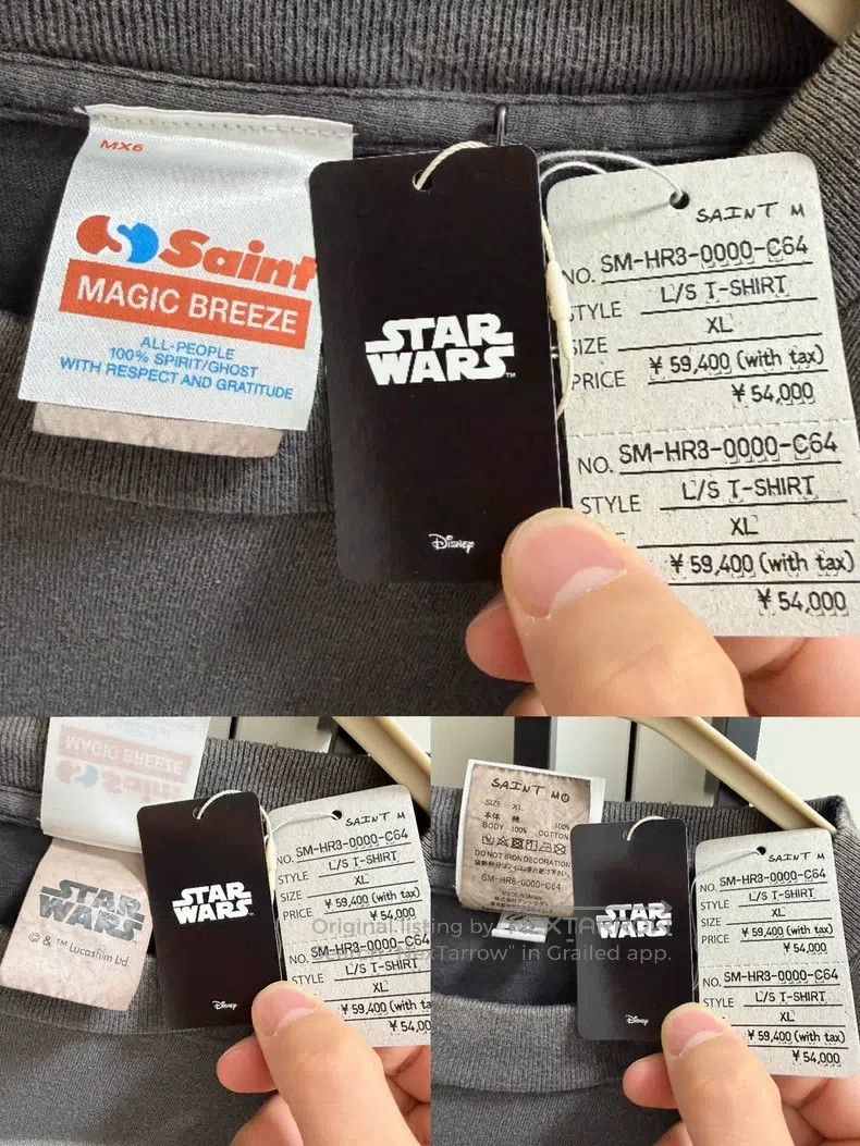 Saint Michael Saint Michael Darth Vader Anakin made old long sleeves Size US XL / EU 56 / 4 - 9 Thumbnail