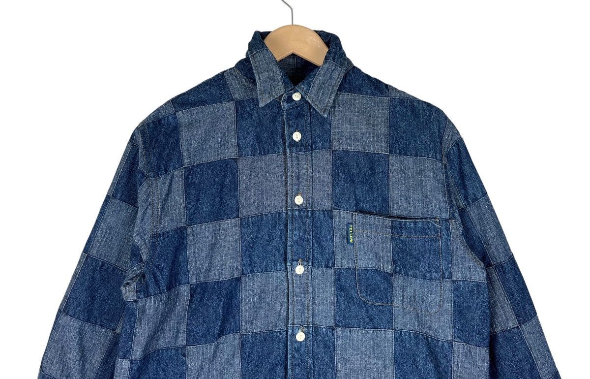 Japanese Brand Japanese Brand Fellow Patchwork Denim Button Up Shirt Size US M / EU 48-50 / 2 - 3 Thumbnail