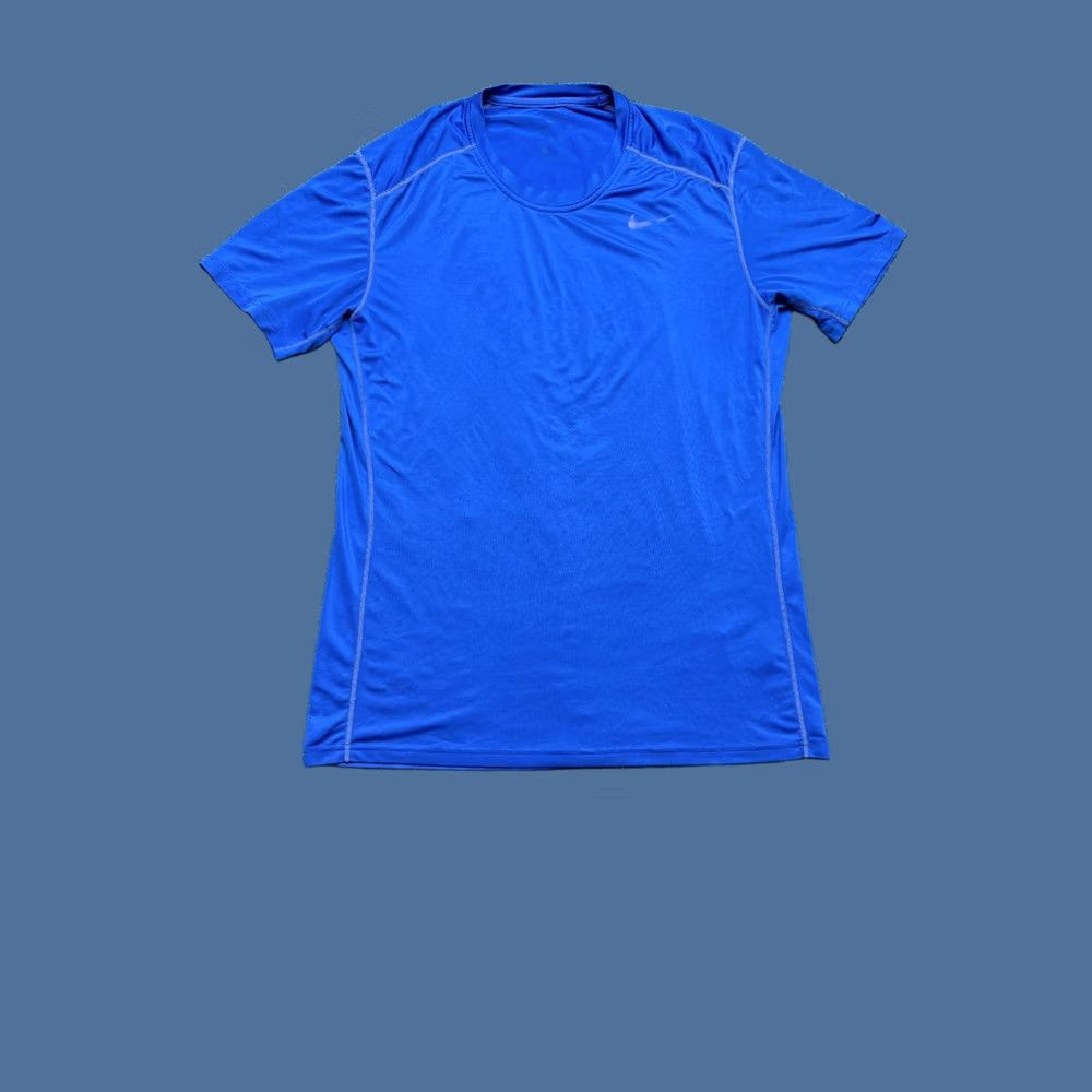 Nike Nike Dri-Fit T Shirt Mens Size L Blue Short Sleeve Lightweight Performance Tee Size US L / EU 52-54 / 3 - 1 Thumbnail