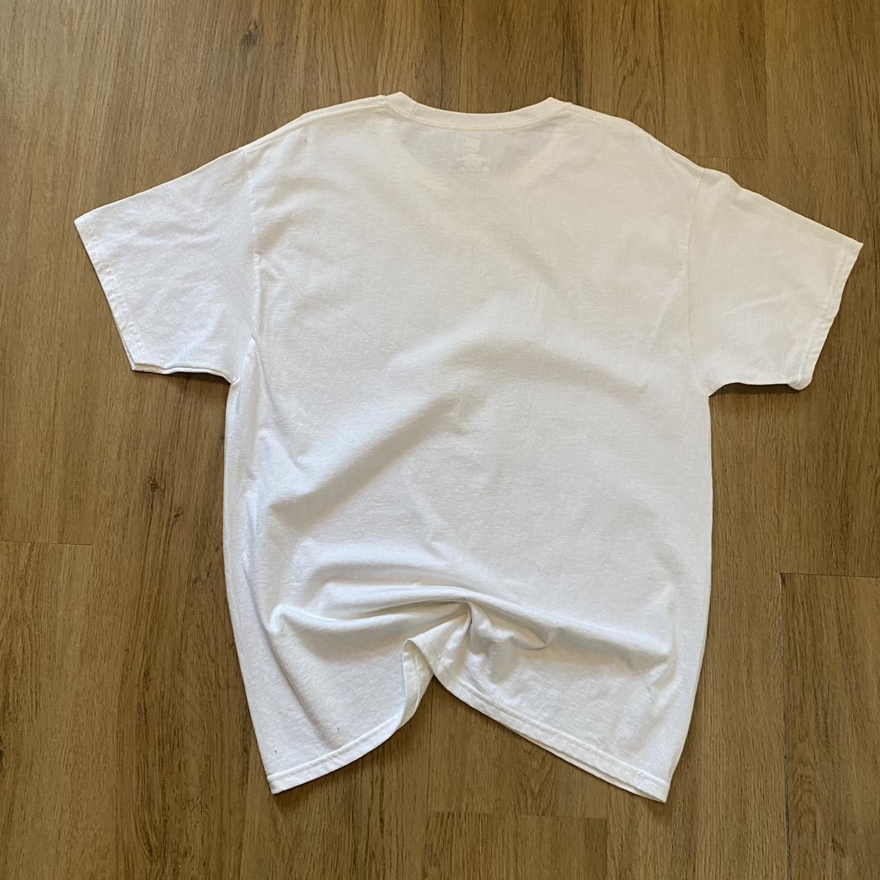 Hanes White cotton Cricket Player Fueled by Pizza t-shirt Size US L / EU 52-54 / 3 - 2 Thumbnail
