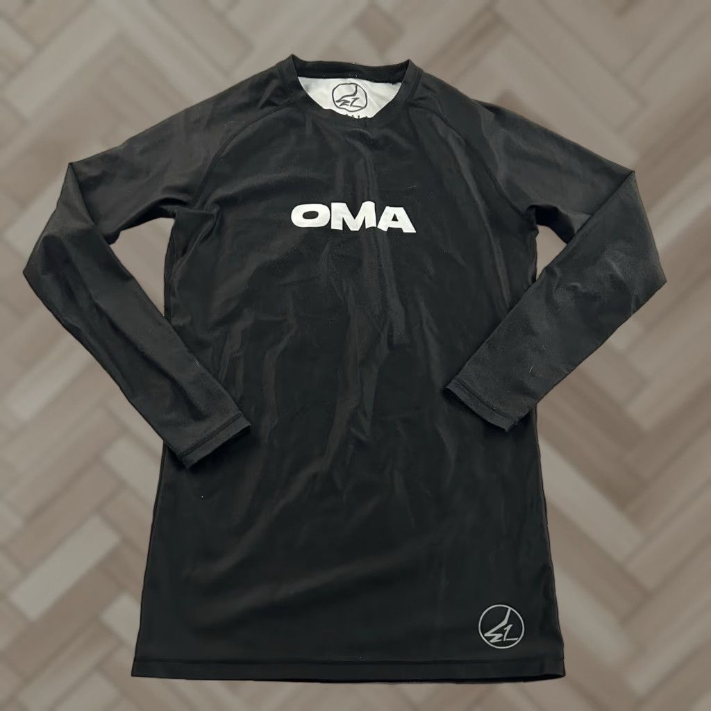 Vintage EAGR ONES OMA Long Sleeve Rashguard Shirt Men's Small Black Size US S / EU 44-46 / 1 - 1 Thumbnail