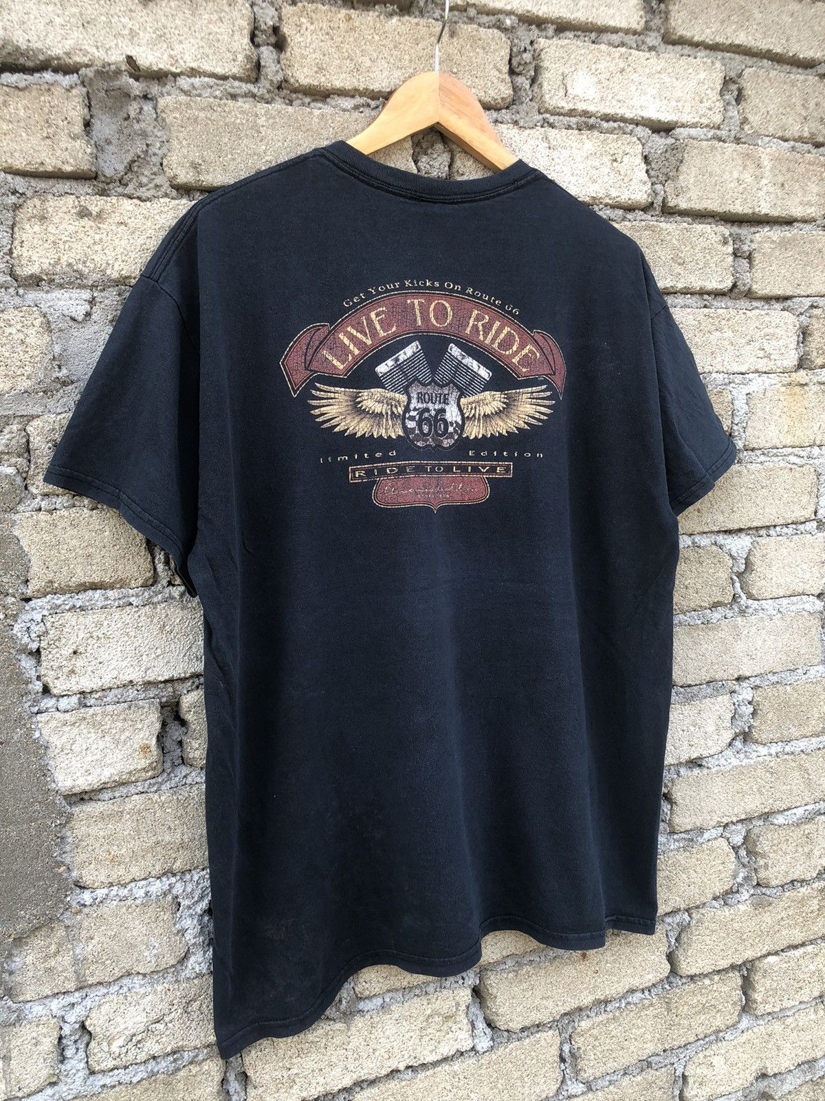 Harley Davidson × Japanese Brand × Vintage Vintage Sunfaded Morro Bay Route 66 Tshirts Size US L / EU 52-54 / 3 - 3 Thumbnail
