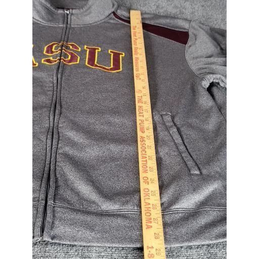 NCAA Arizona State NCAA Full Zip Jacket Men Sz XXL Gray Embroider Size US XXL / EU 58 / 5 - 3 Thumbnail