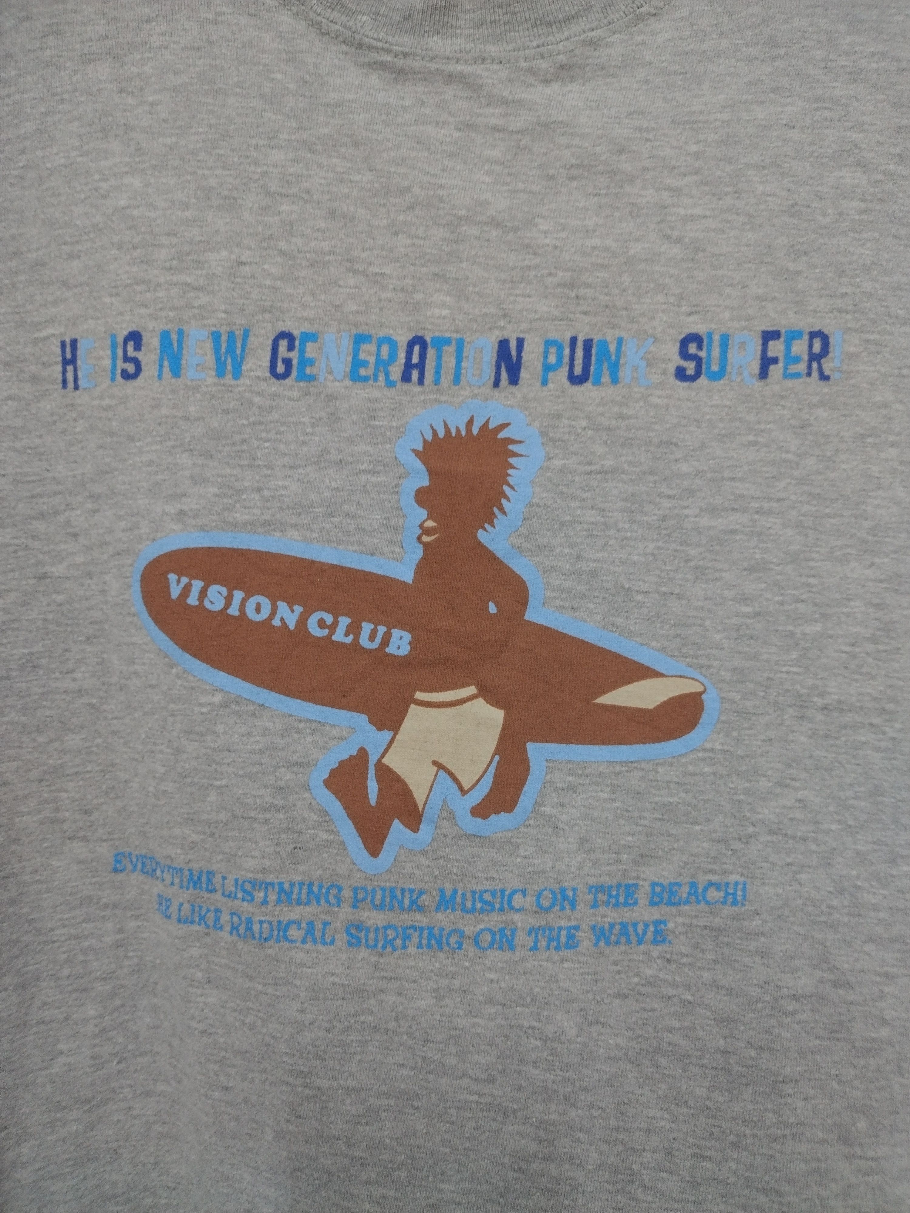 Punk and Yo × Vintage New generation punk Surfer TEE vision club nice print Size US M / EU 48-50 / 2 - 6 Thumbnail