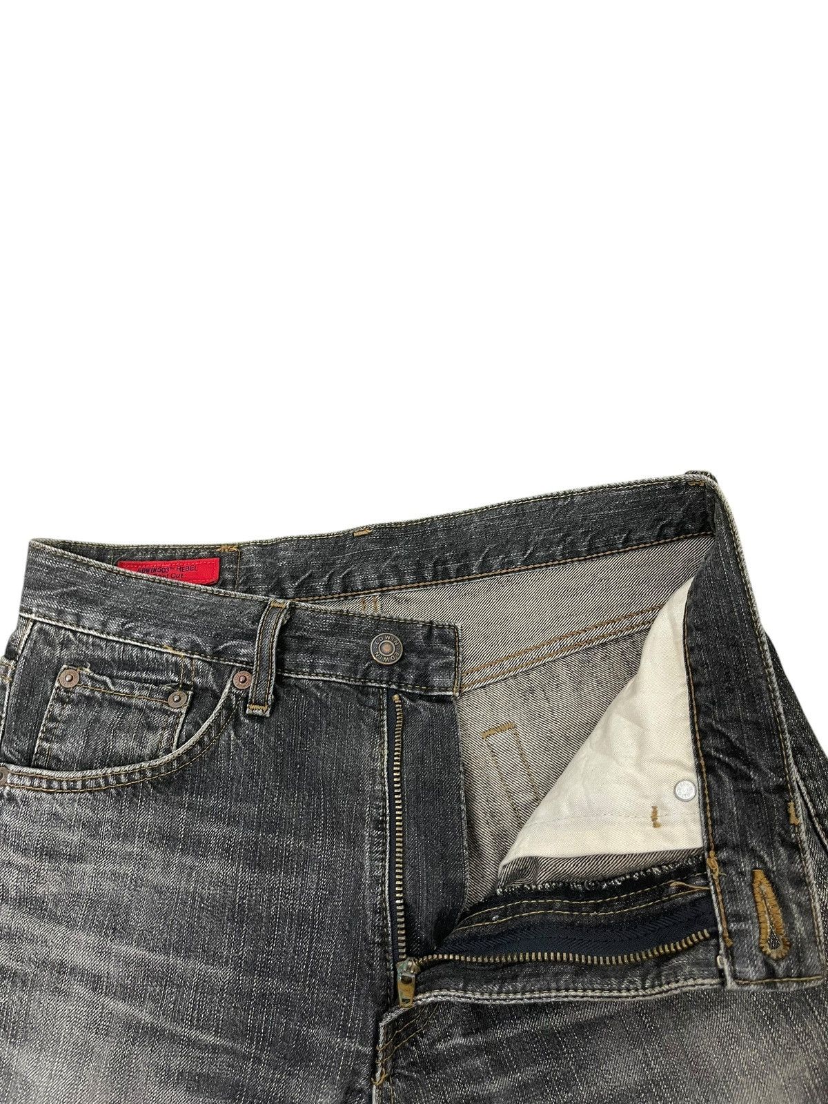 Edwin Flare Jeans Edwin Faded Distress Boot Cut 9🟦 Size US 29 - 9 Thumbnail