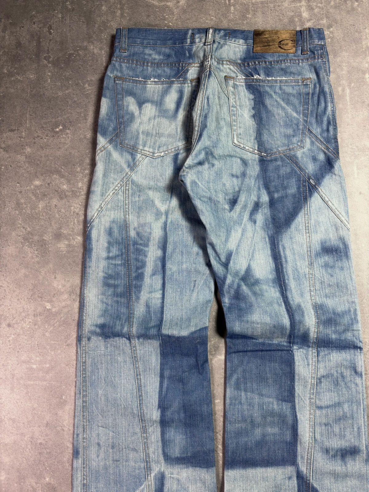 Just Cavalli 00s Just Cavalli Colorblock Dyed Flared Denim Jeans 32 48 Size US 32 / EU 48 - 11 Thumbnail