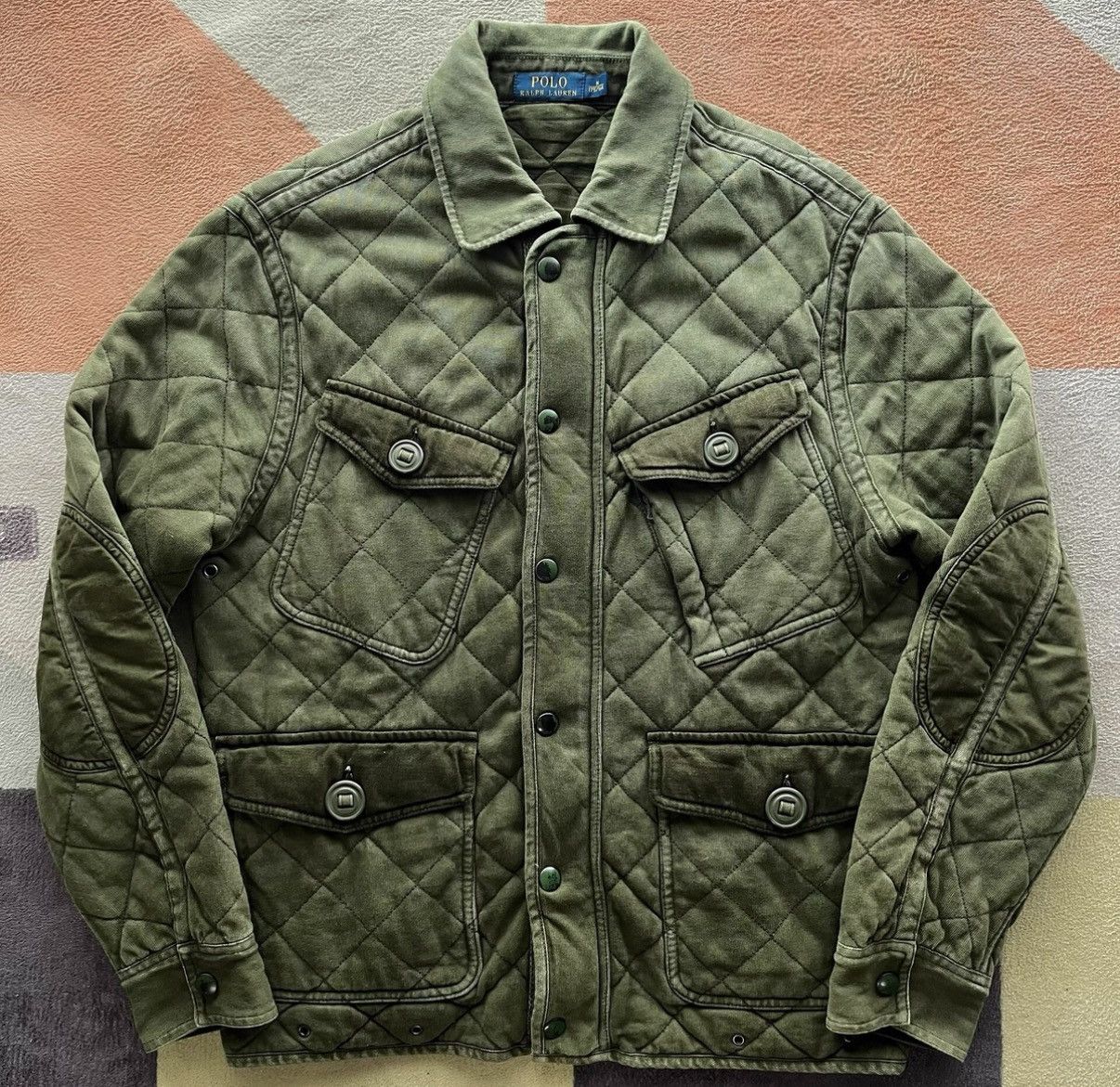 Ralph Lauren Ralph Lauren Diamond Quilted Military Jacket K22 Size US M / EU 48-50 / 2 - 1 Thumbnail