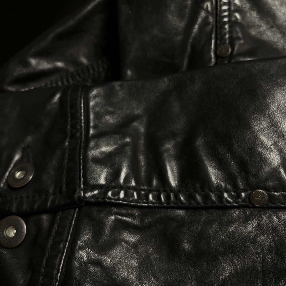 Timberland Timberland Earthkeepers Collared Zip-up Cow Leather Jacket Size US L / EU 52-54 / 3 - 4 Thumbnail