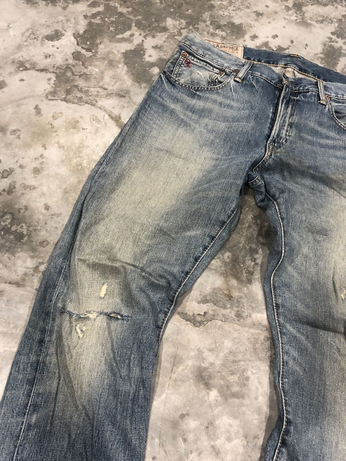 Polo Ralph Lauren × Vintage Vintage PRL Ralph Lauren RL Jeans Washedstone Size US 34 / EU 50 - 3 Thumbnail