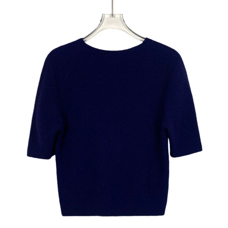 Gucci Gucci Dark blue apple embroidered wool round-neck short-sle Size US M / EU 48-50 / 2 - 2 Thumbnail
