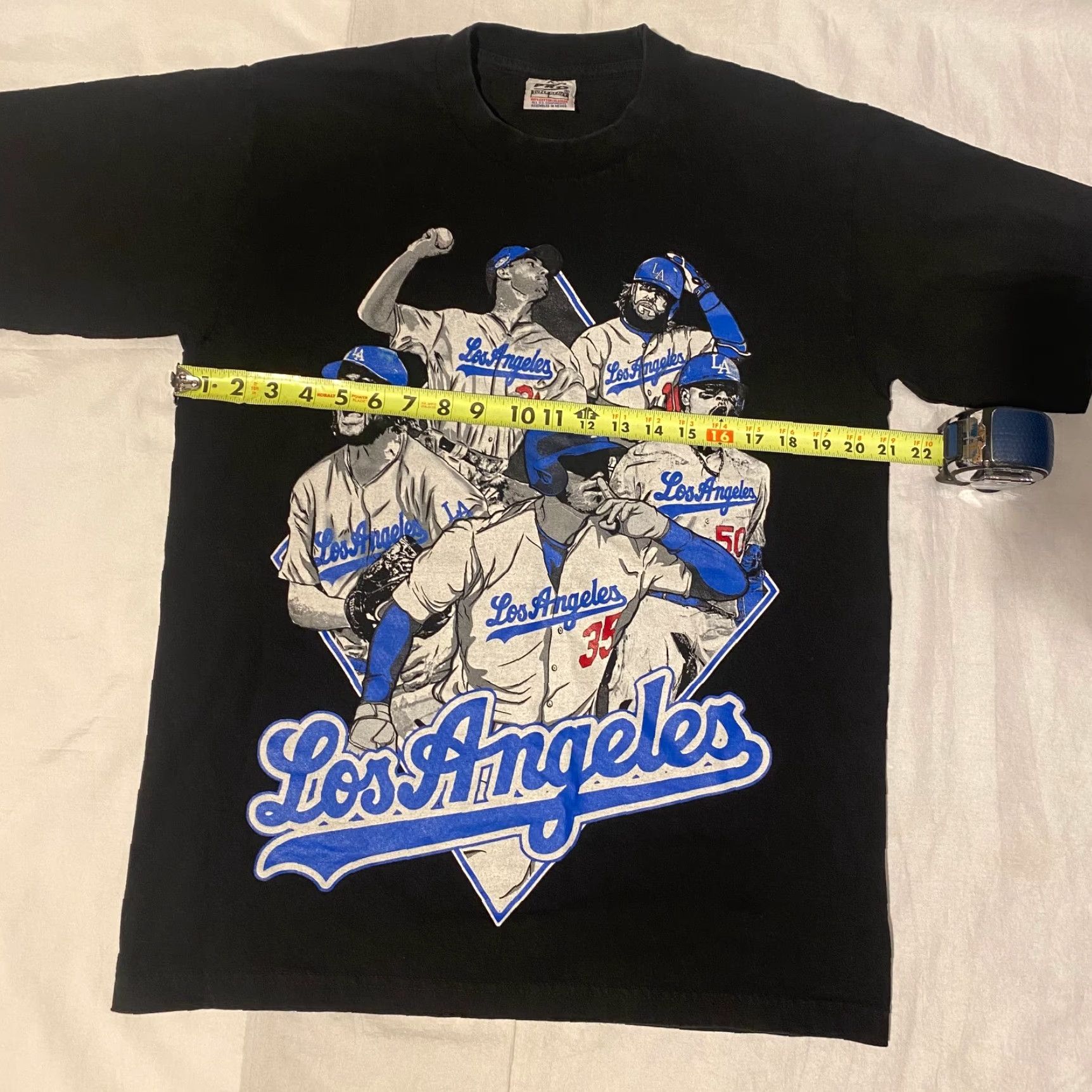 MLB VINTAGE Los Angeles 2020 World Series Champions T shirt Logo Printed On Black Cotton Crew Neck L Men Regular Short Sleeve Seasonal All Seasons Size US L / EU 52-54 / 3 - 3 Thumbnail