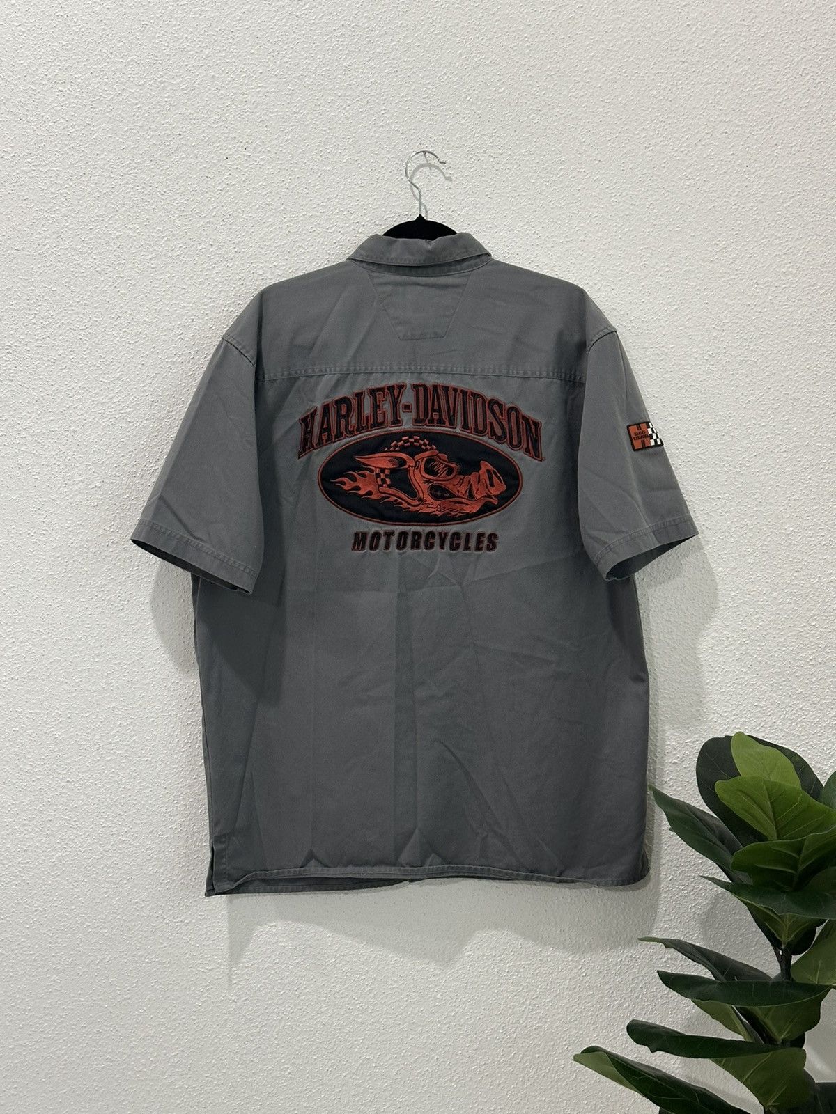 Harley Davidson Vintage Harley Davidson Motorcycle Hog Embroidered Mechanic Size US L / EU 52-54 / 3 - 1 Thumbnail