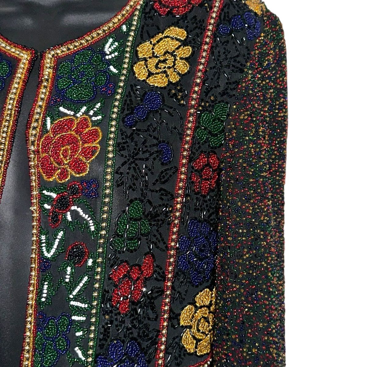 Other Vintage Papéll Boutique Evening floral beaded jacket Size S / US 4 / IT 40 - 3 Thumbnail