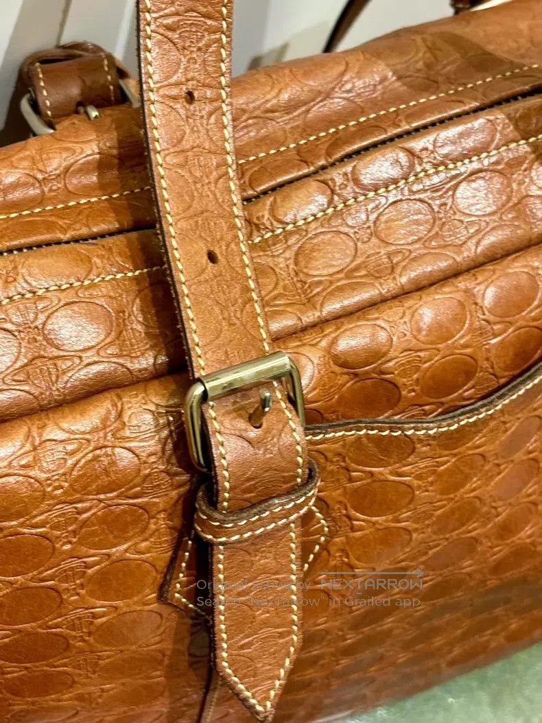 Vivienne Westwood Vivienne Westwood size os Brown Handbag with Saturn Print Size ONE SIZE - 5 Thumbnail